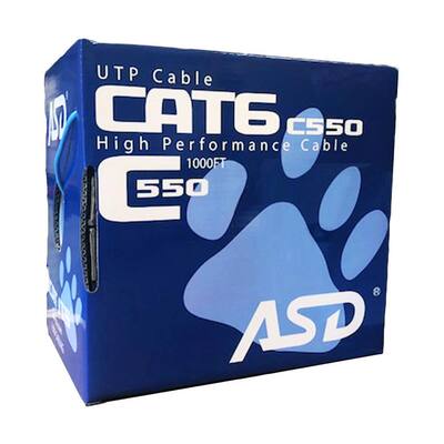 Cat6 Riser 1,000 ft. Blue 550MHz CMR Box