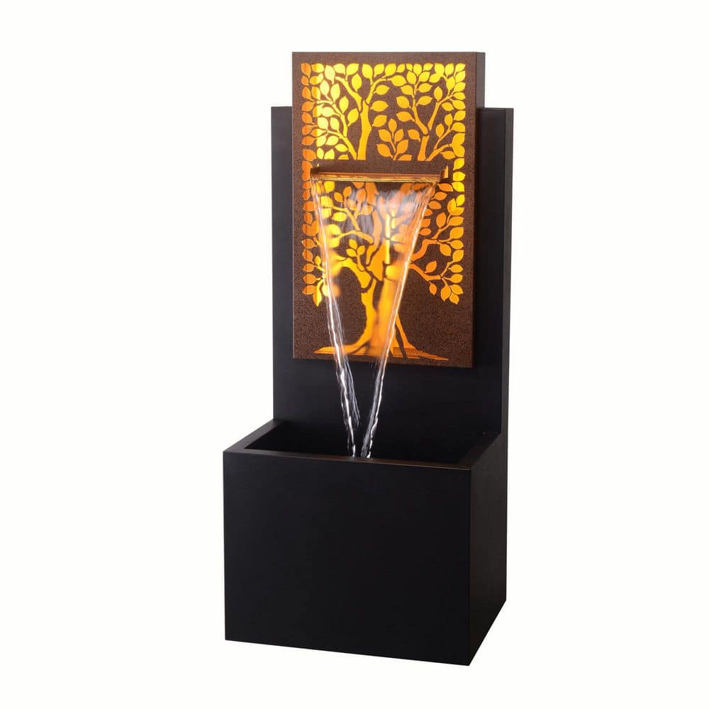 Serenity Grove - Outdoor Metal Square Tree Hollow Fountain price history on PriceWatchPro