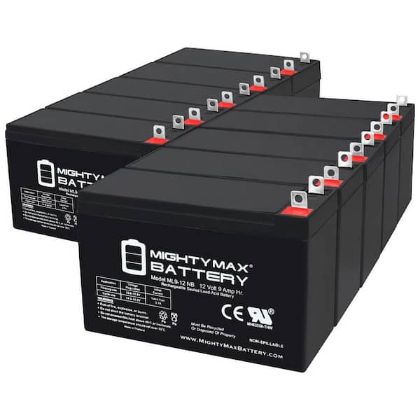 12 VOLT 9 AH SLA BATTERY NB terminal-10 Pack