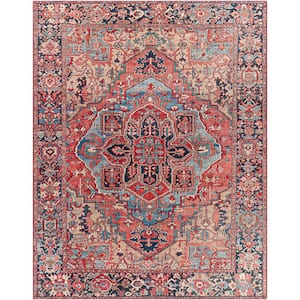 Rhene Light Red 7 ft. 6 in. x 9 ft. 6 in. Area Rug