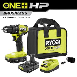 ONE+ HP 18V Brushless Cordless Compact 1/2in. Drill/Driver Kit with (2) 1.5 Ah Batteries and Charger