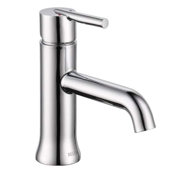 Delta Trinsic Single Hole Single-Handle Bathroom Faucet in Chrome