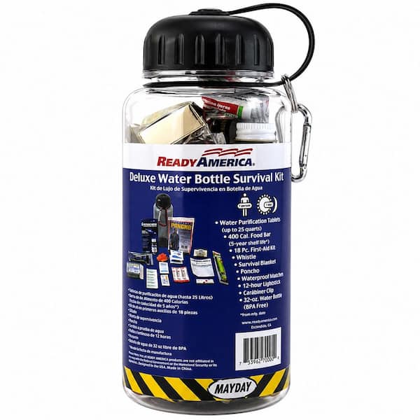 Water Bottle Survival Kit, Deluxe