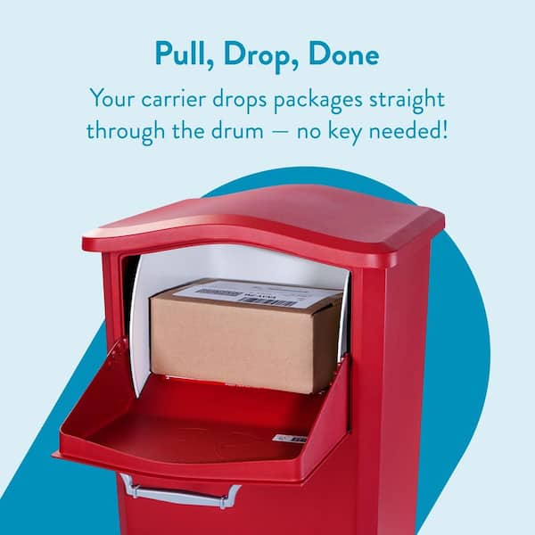 Architectural Mailboxes Elephantrunk Red, Extra Large, Steel