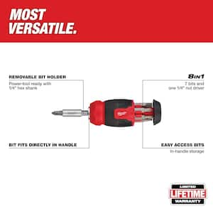 8-In-1 Compact Multi-Bit Screwdriver