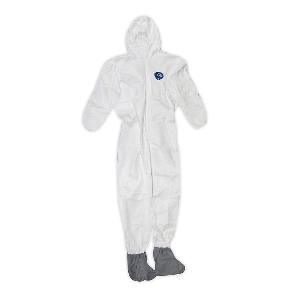 希少 UNDERCOVER Broad Shop Coat Coveralls TRIMACO DuPont Tyvek XL Painters Coveralls with Hood and Boots