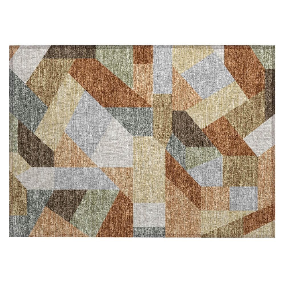 Chantille Machine Washable Indoor/Outdoor Abstract ACN2893 Paprika 2 ft. x 3 ft. Accent Rug price history on PriceWatchPro