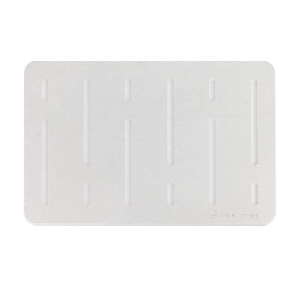 Jeedeson 15.35 in. x 23.62 in. Diatomaceous Earth Bath Mat, Super Absorbent Non-Slip Diatomite Stone Bath Mat, Beige JDS-FP-DM008-GW - The Home Depot