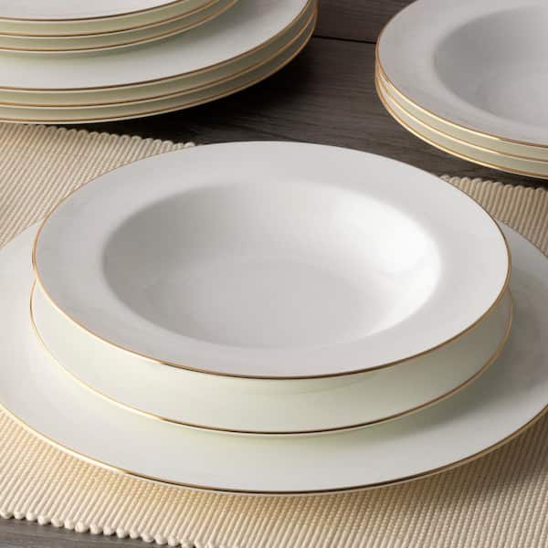 Noritake Accompanist 12-Piece (White) Bone China Dinnerware Set