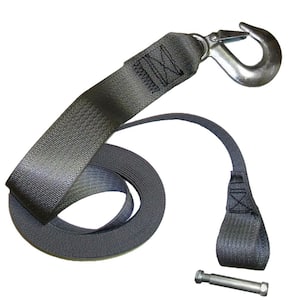 2 in. x 23 ft. Polyester Webbing Strap With Steel Hook