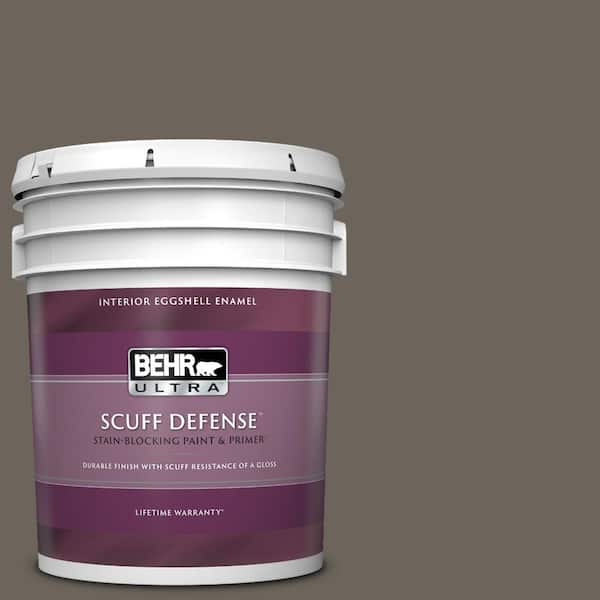 BEHR ULTRA 5 gal. #N360-6 Patio Stone Extra Durable Eggshell Enamel Interior Paint & Primer