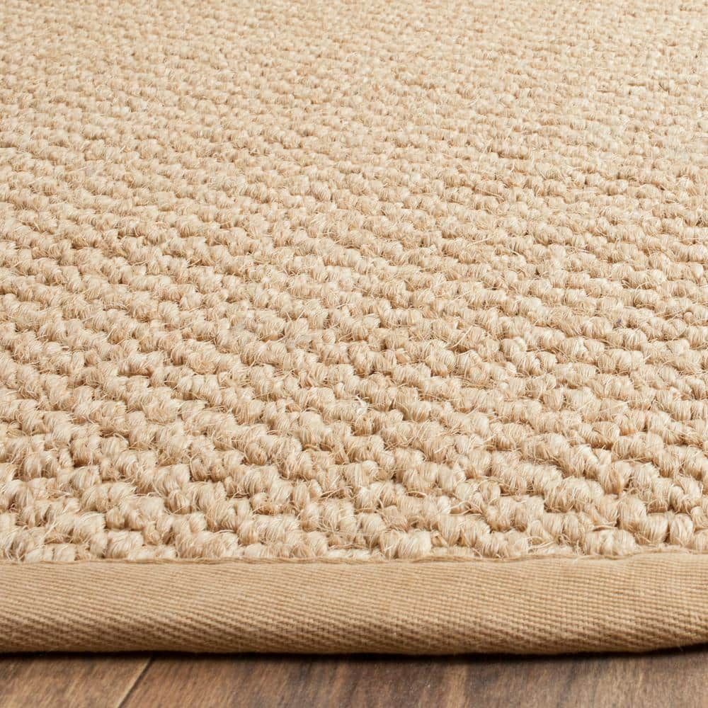 Maize Square Handmade Tufted Non-Slip Jute Area Rug, 4' x 6'