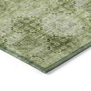 Chantille ACN557 Olive 5 ft. x 7 ft. 6 in. Machine Washable Indoor/Outdoor Geometric Area Rug