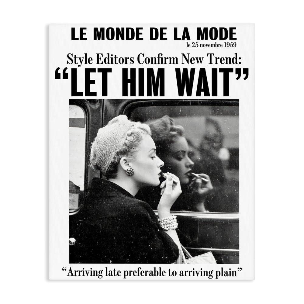 Let Him Wait Advice  Canvas Wall Art, design by Annabelle Hall price history on PriceWatchPro
