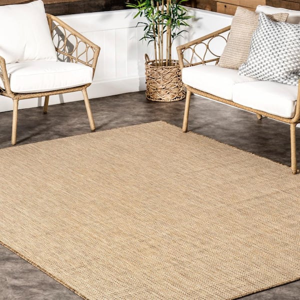 nuLOOM Rosy Classic Indoor/Outdoor Area Rug 2' x 3' in Natural