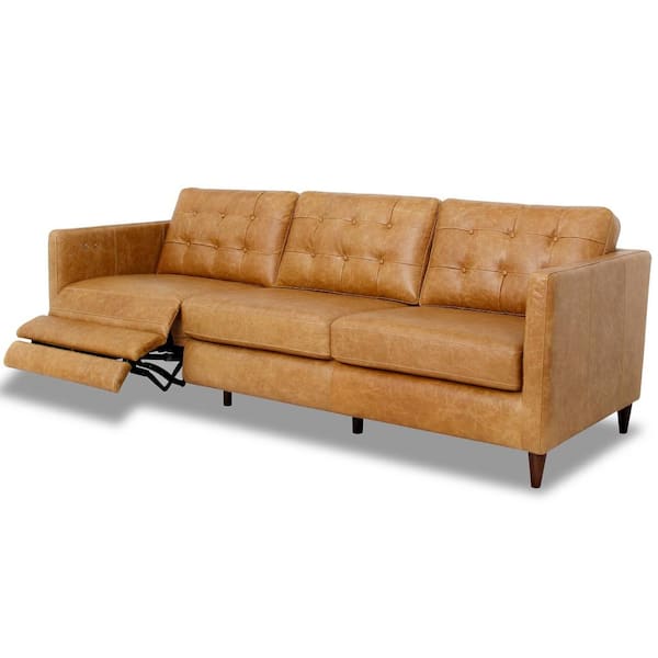 Ashcroft Furniture Co Lunete 93 in. W Tan Brown Square Arm