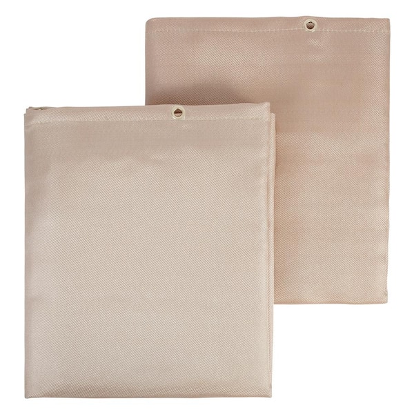 SKYSHALO Welding Blanket 2 Packs, 4 ft. x 6 ft. Heat Treated Welding Blanket, Up To 998°F Heat Resistant Blanket Set