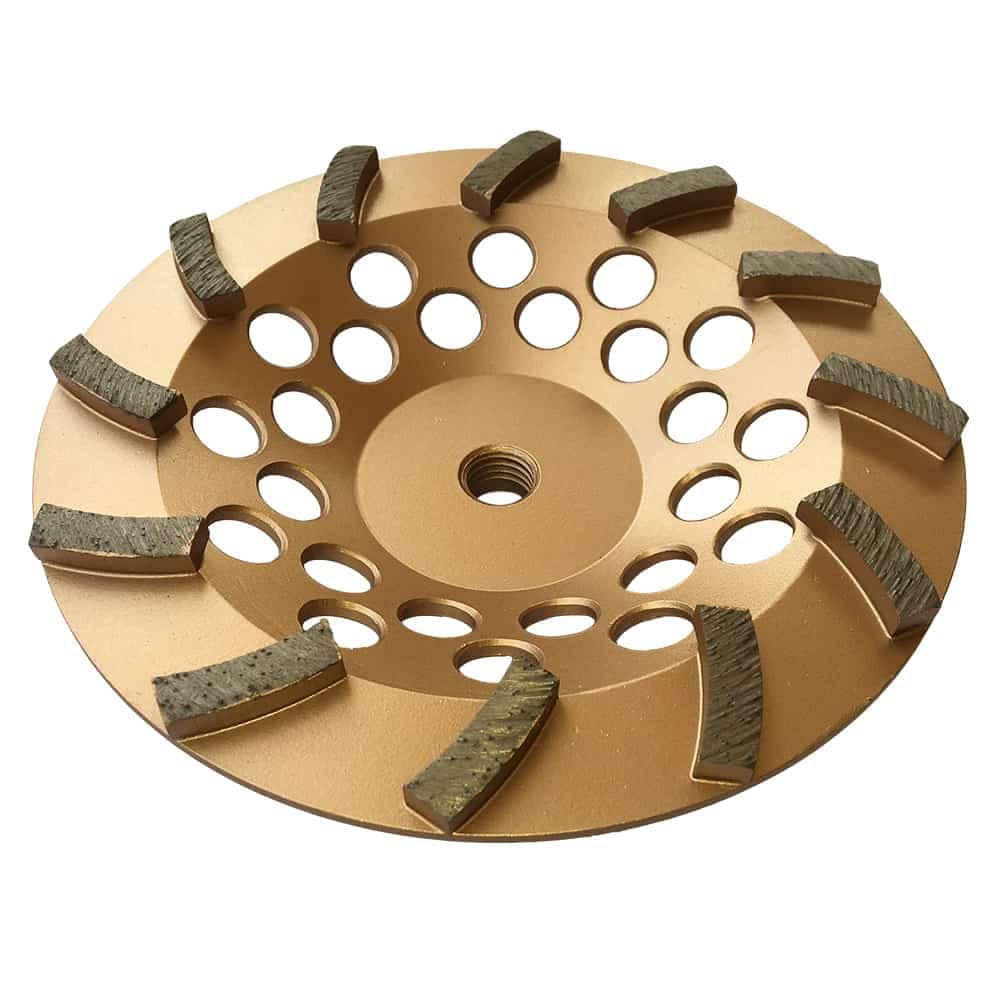 7 in. Concrete Grinding Cup Wheels, Diamond Rim, 12-Turbo Diamond Blade Segments, 5/8 in. 11-Threaded Arbor price history on PriceWatchPro