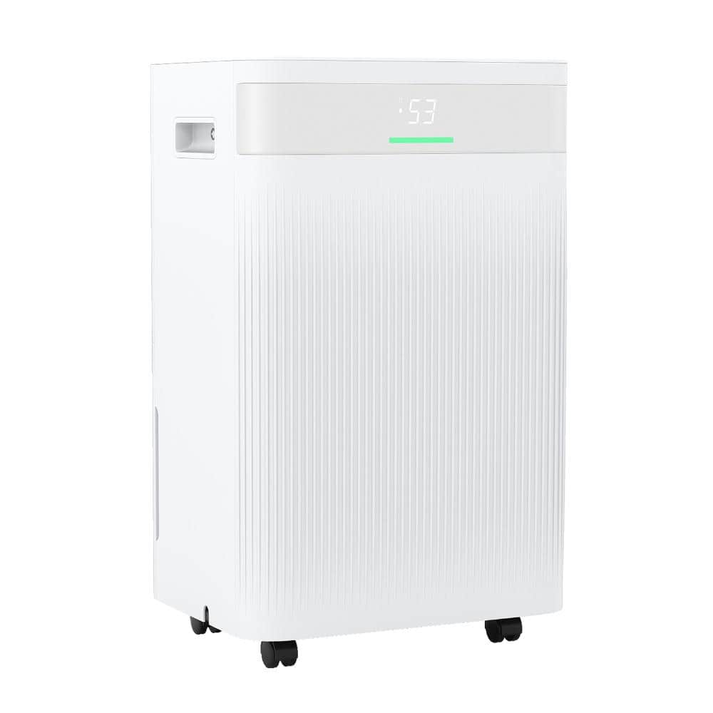 54 pt. Dehumidifier for Rooms up to 4,500 sq. ft. with 3 Modes, 24H Timer and Drain Hose in White price history on PriceWatchPro