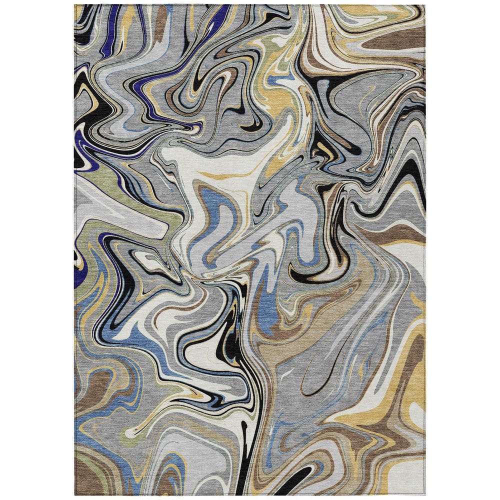 Chantille Machine Washable Indoor/Outdoor Abstract ACN2395 Gray 10 ft. x 14 ft. Area Rug price history on PriceWatchPro