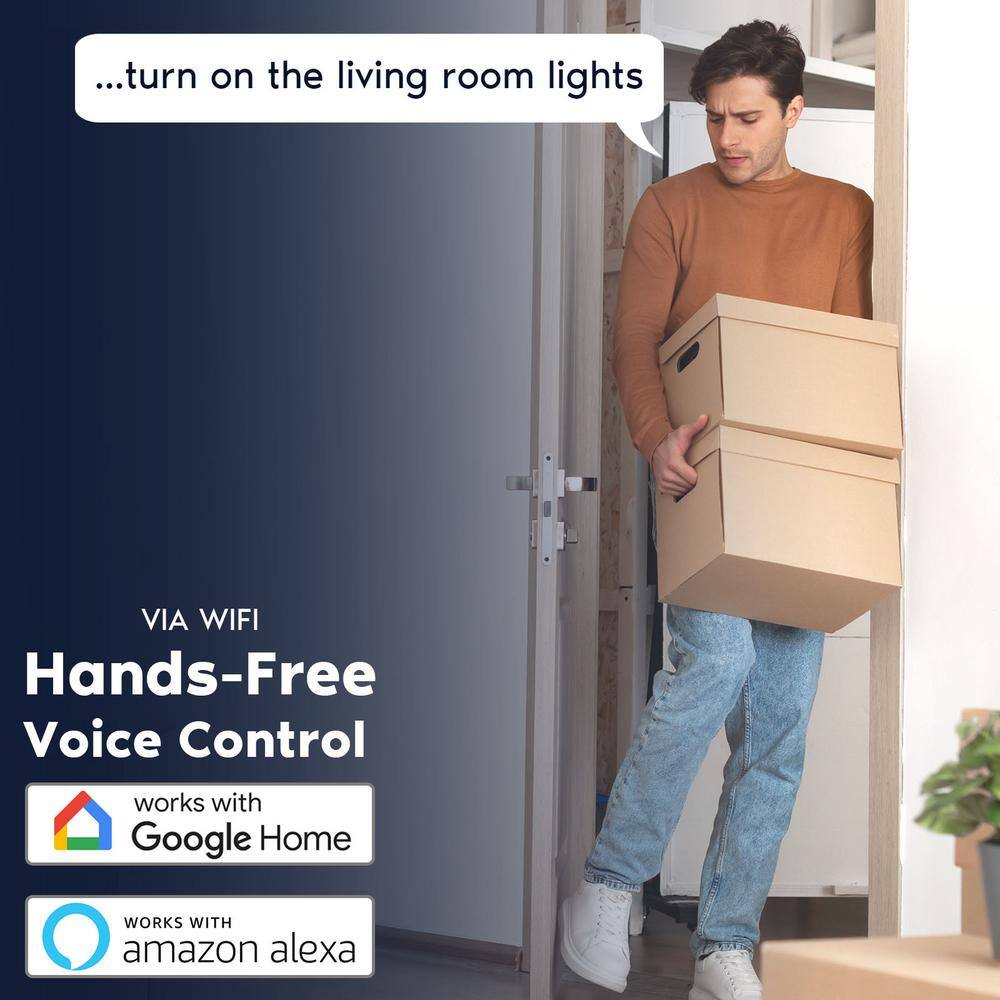 7.16'' Smart RGBW LED Recessed Lighting Kit with WiFi Control