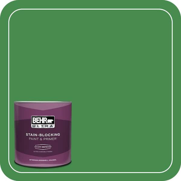 BEHR ULTRA 1 qt. #MQ4-48 Planet Green Extra Durable Eggshell Enamel Interior Paint & Primer