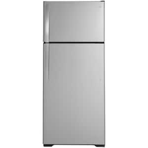 Summit FF1427SSIM 26 Inch Counter-Depth Top Freezer Refrigerator with 12.9  Cu. Ft. Total Capacity, Adjustable Spill-Proof Shelving, Produce Drawer,  Interior Light, Frost-Free, Factory-installed Icemaker, and 100% CFC Free:  Stainless Steel with Ice