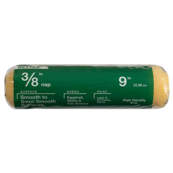 PRIVATE BRAND UNBRANDED 9 in. x 3/8 in. High-Density Polyester Knit Paint Roller Cover