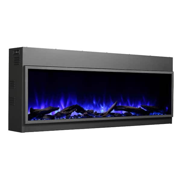 Dynasty Fireplaces 80 in. Harmony Built-in LED Electric Fireplace in Black  Trim DY-BEF80 - The Home Depot