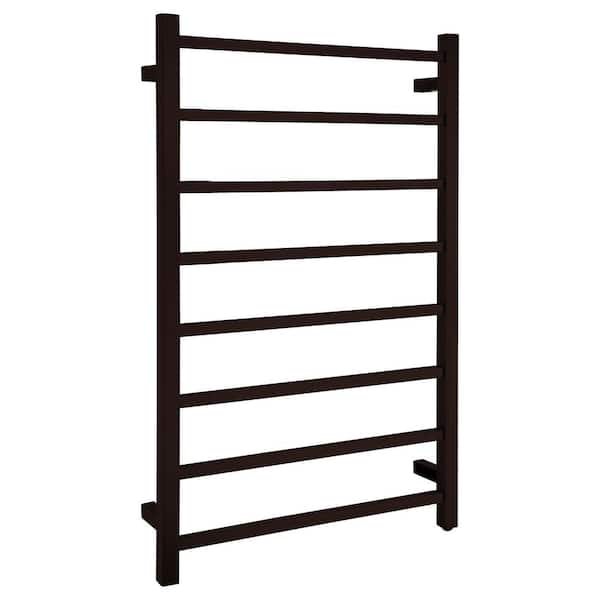 ANZZI Bell 8-Bar Stainless Steel Wall Mounted Towel Warmer in Oil Rubbed Bronze