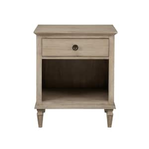 Victoria Light Natural 1 Drawer Nightstand