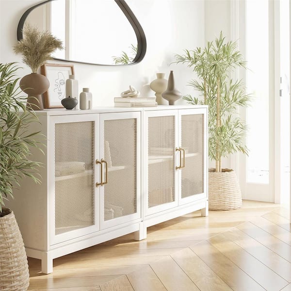 Tess Ivory Oak Accent Cabinet