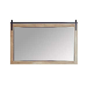 Cortes 60 in. W x 39.4 in. H Rectangular Framed Wall Bathroom Vanity Mirror in Logs