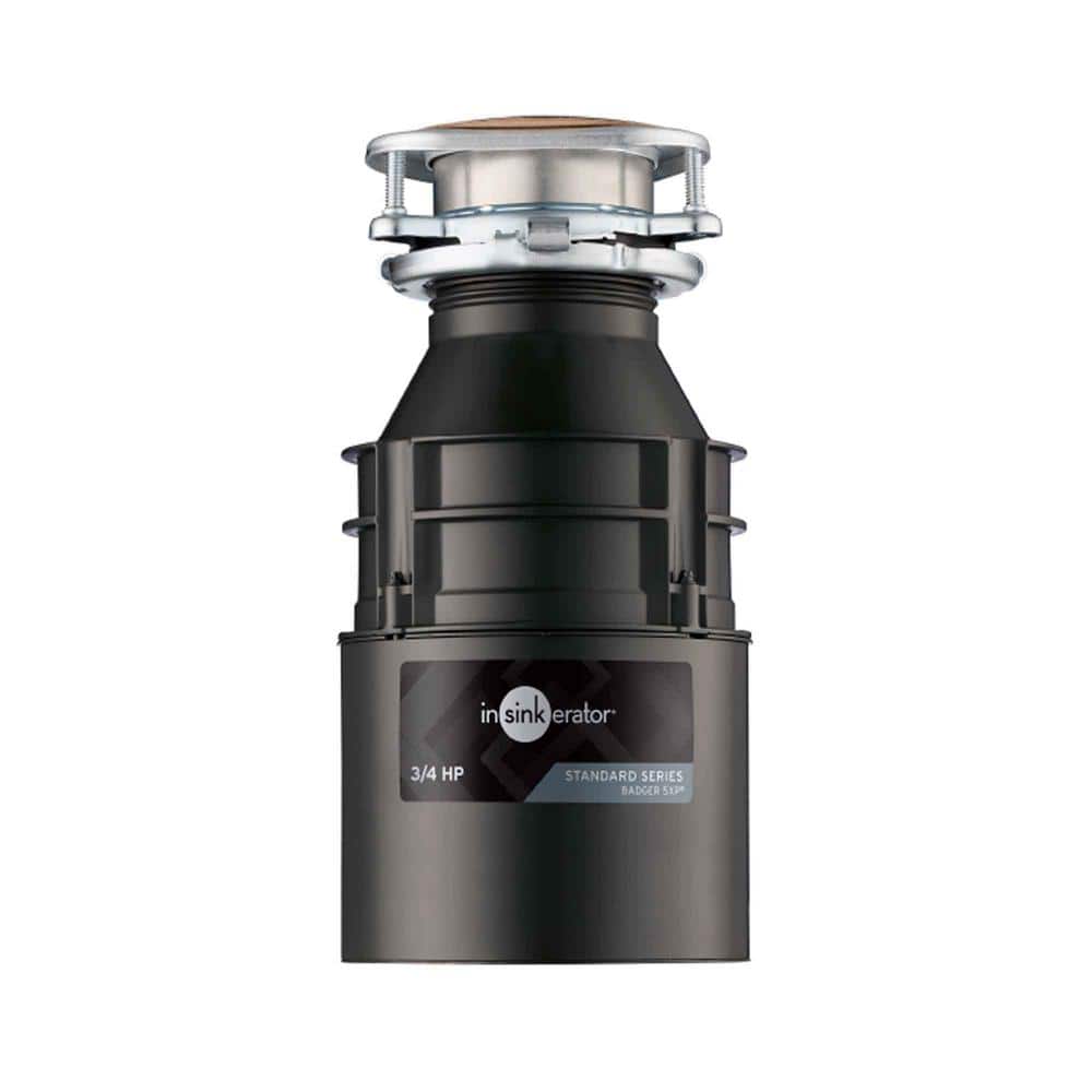 InSinkErator Badger 5XP, 3/4 HP Continuous Feed Kitchen Garbage Disposal,  Standard Series Badger 5XP The Home Depot