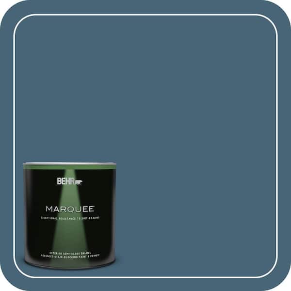 BEHR MARQUEE 1 qt. Home Decorators Collection #HDC-WR15-6 Winter Evening Semi-Gloss Enamel Exterior Paint & Primer
