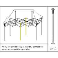 OVASTLKUY Canopy Frame Replacement for 10 ft. X 20 ft. Canopy Tent 006FM-OV
