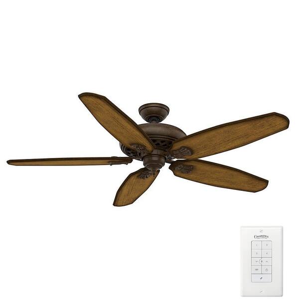 Casablanca Fellini 60 in. Indoor Provence Crackle Bronze Ceiling Fan with Remote