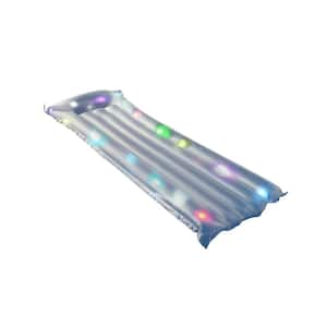 67.75 in. LED Lighted Inflatable Floating Air Mattress