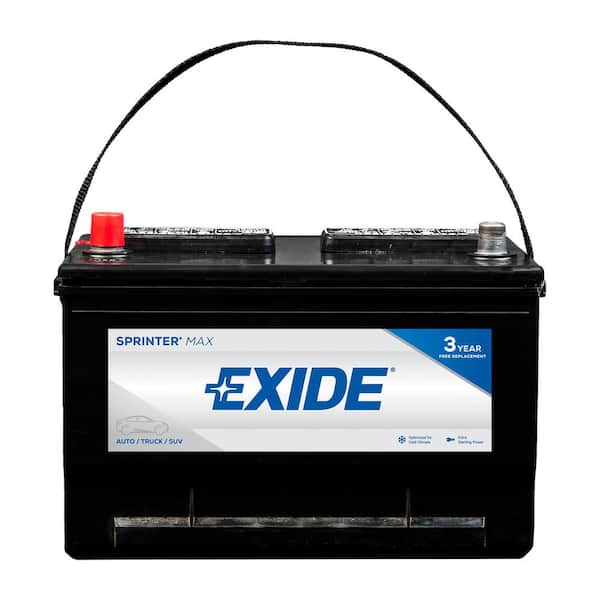 Exide SPRINTER MAX 12 volts Lead Acid 6-Cell 65 Group Size 850 Cold Cranking Amps (BCI) Auto Battery