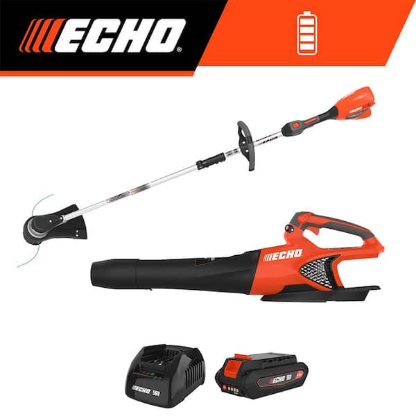 ECHO 56V Cordless Battery 16 in. String Trimmer and 151 MPH 526 CFM Blower Combo Kit w/ 2.5Ah Battery and Charger (2-Tool)
