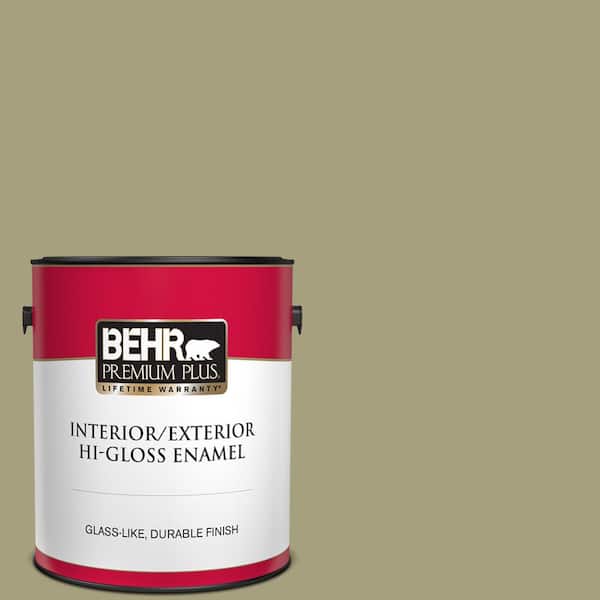 BEHR PREMIUM PLUS 1 gal. #S350-4 Sustainable Hi-Gloss Enamel Interior/Exterior Paint