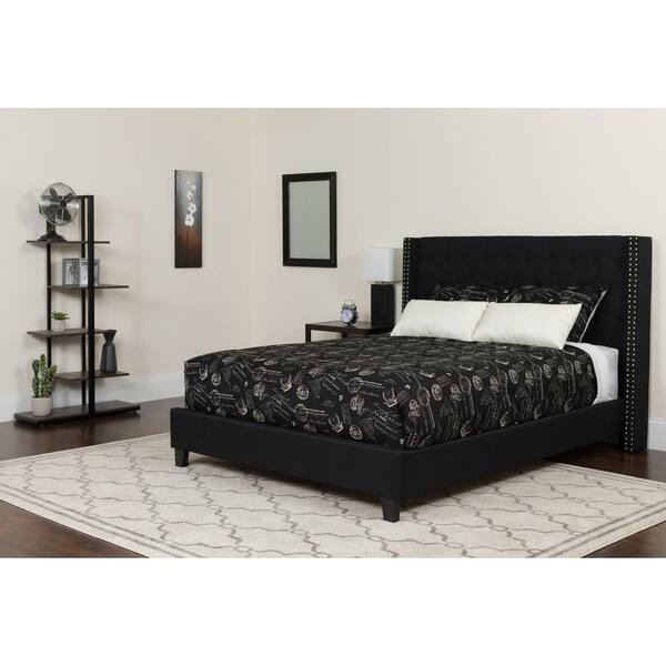 King size platform bed deals and mattress set