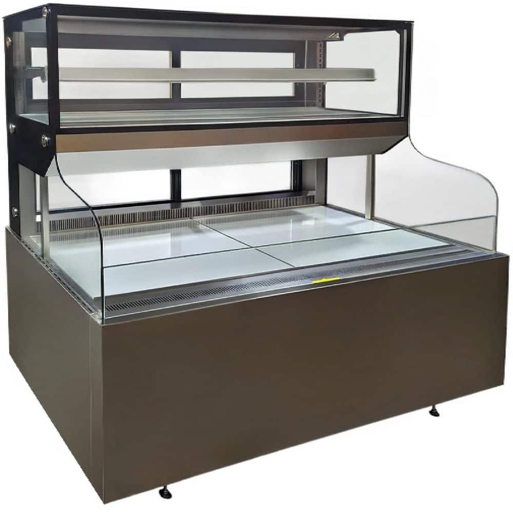 Elite Kitchen Supply 71 in. 22.9 cu. ft. Commercial Open Air Sandwich Refrigerated EC651C Black