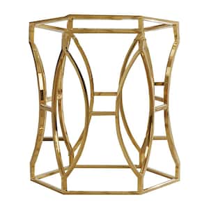 Laurie 28 in, W Gold Round Dining Table Base