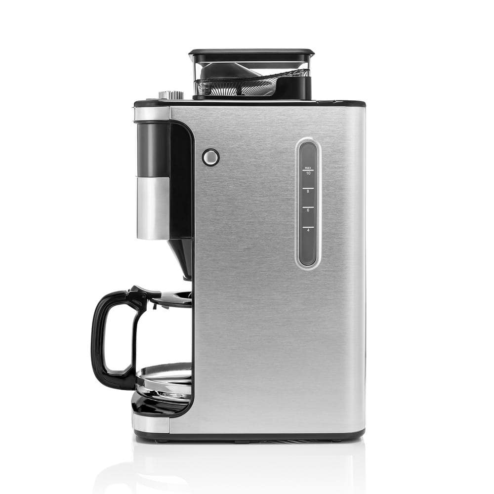 Melitta Aroma Fresh Plus 10-Cup Automatic Drip, Programmable Coffee Maker with built in Burr Coffee Grinder - Thumbnail 3