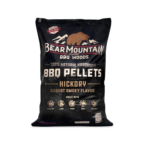 Bear Mountain Premium BBQ Woods 40 lbs. Premium All-Natural Hardwood Hickory BBQ Smoker Pellets