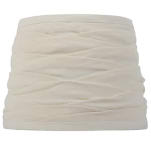 Mix and Match 10 in. Dia x 7.5 in. H Cream Wrap Round Accent Lamp Shade