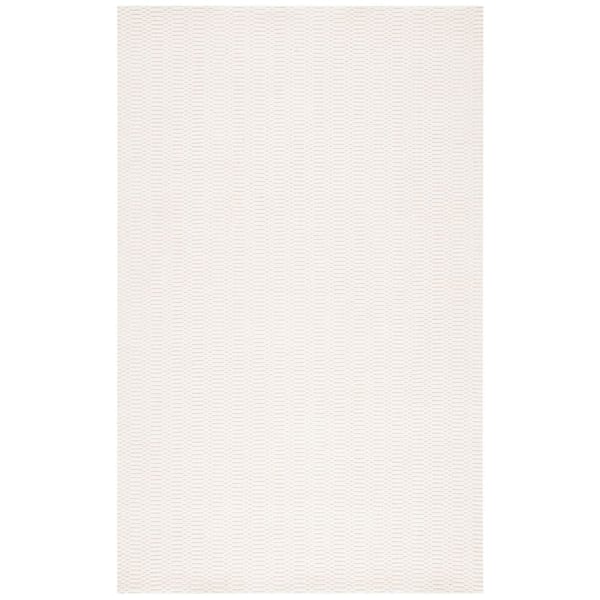 SAFAVIEH Himalaya Beige 8 ft. x 10 ft. Solid Color Striped Area Rug
