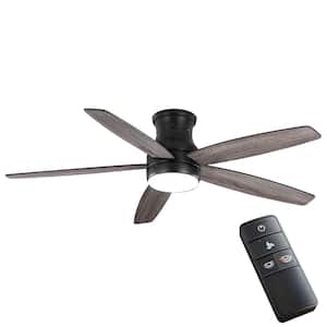 Home Decorators Collection Acworth 36 in LED Indoor/Outdoor Sliver Ceiling Fan 