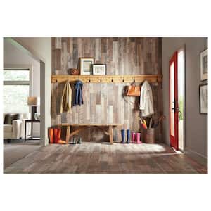 Montagna Wood Weathered Brown 3 in. x 6 in. Porcelain Floor and Wall Tile Sample